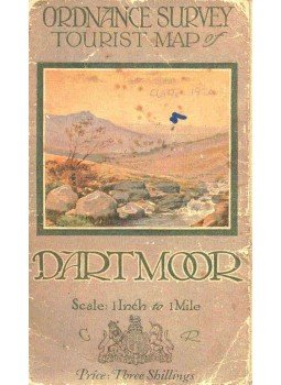  - Ordanance Survey - Tourist Map of Dartmoor, null 1924 antikvár könyv