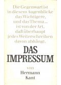 Kant, Hermann - Das Impressum