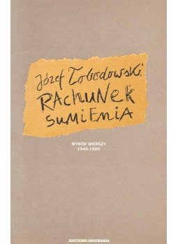 LOBODOWSKI, JOZEF - Rachunek sumenia – Wybor wierszy 1940-1980, null 1987 antikvár könyv