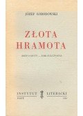 LOBODOWSKI, JOZEF - Zlota hramota