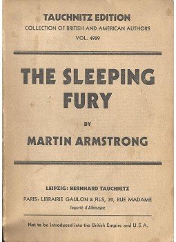 ARMSTRONG, MARTIN - The Sleeping Fury ARMSTRONG, MARTIN - The Sleeping Fury, null 1930 antikvár könyv