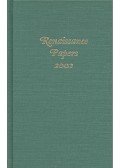 COBB, CHRISTOPHER – HESTER, THOMAS M, (editor) - Renaissance Papers 2002