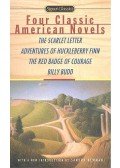 HAWTHORNE, NATHANIEL – MARK TWAIN – CRANE, STEPHEN – MELVILLE, HERMAN - Four Classic American Novels – The Scarlet Letter; Adventures of Huckleberry Finn; The Red Badge of Courage; Billy Budd