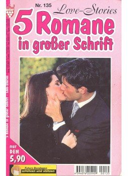  - Love-Stories – 5 Romane in große Schrift Nr 135., null 0 antikvár könyv
