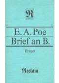 POE, EDGAR ALLEN - Brief an B.