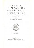 HARVEY, PAUL - The Oxford Companion to English Literature
