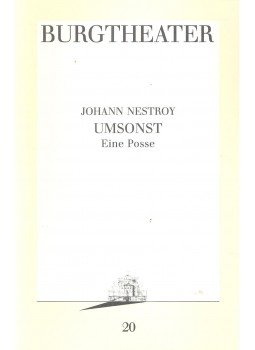 NESTROY, JOHANN - Umsonst NESTROY, JOHANN - Umsonst, null 1987 antikvár könyv