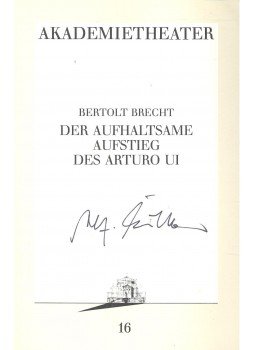 Brecht, Bertolt - Der aufhalsame Aufstieg des Arturo Ui, null 1987 antikvár könyv