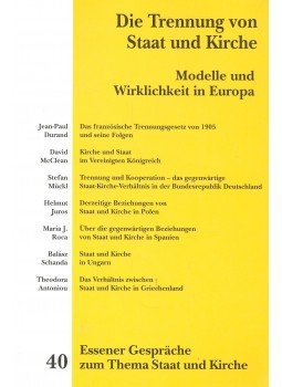  - Die Trennung von Staat und Kirche – Modelle und Wirklichkeit in Europa, null 2007 antikvár könyv