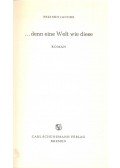 JACOBS, PSZISKO - ,,,denn eine Welt wie diese