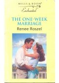 Roszel, Renee - The One-Week Marriage