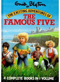 Blyton, Enid - The Exciting Adventures of the Famous Five – 4 Complete Books in 1 Volume: Five on Treasure Island; Five Go Adventureing Again; Five go to Smuggler's Top; Five Fall into Adventure, null 1987 antikvár könyv