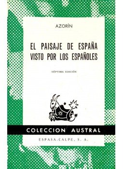 AZORÍN - El paisaje de Espana visto por los Espanoles, null 1969 antikvár könyv