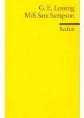 Lessing, Gotthold Ephraim - Miß Sara Sampson