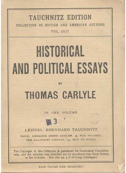 Carlyle, Thomas - Historical and Political Essays Carlyle, Thomas - Historical and Political Essays, null 1916 antikvár könyv