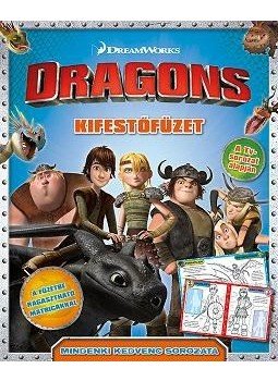  - Dragons - kifestőfüzet matricákkal, null 2016 antikvár könyv