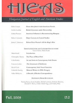  - HJEAS - Hungarian Journal of English and American Studies - Fall 2009, 15,2, null 2009 antikvár könyv