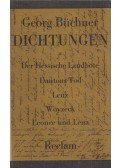 BÜCHNER,GEORG - Dichtungen