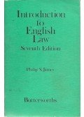 JAMES, PHILIP S. - Introduction to English Law