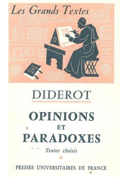 Diderot, Denis - Opinions et Paradoxes, null 1963 antikvár könyv