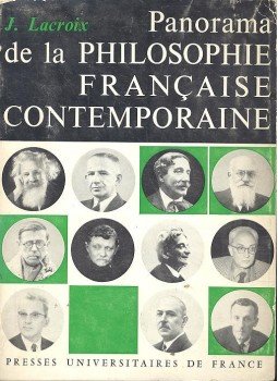 LACROIX, JEAN - Panorama de la Philosophie Française Contemporaine, null 1966 antikvár könyv