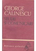 Calinescu, George - Studii şi comunicări