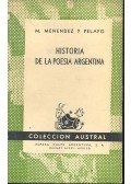 PELAYO, M, MENENDEZ - Historia de las poesia Argentina