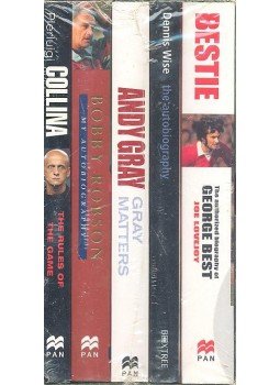  - A Game of Two Halves - Joe Lovejoy:  Bestie The Authorized Biography of George Best, Dennis Wise: The Autobiography, Andy Gray: Gray Mattersm Bobby Robson: My Autobiography, Pierluigi Collina: The Rules of the Game, null 2005 antikvár könyv