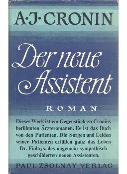 A. J. Cronin - Das neue Assistent A. J. Cronin - Das neue Assistent, null 1948 antikvár könyv