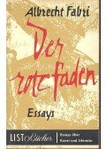 FABRI, ALBRECHT - Der rote faden