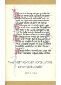 Vogelweide, Walther von der - Lieder und Sprüche