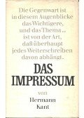 Kant, Hermann - Das Impressum