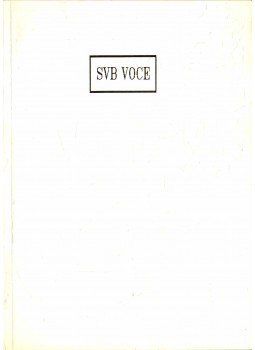 Mészöly Suzanne (szerk.) - SVB VOCE Mészöly Suzanne (szerk.) - SVB VOCE, 1991 antikvár könyv