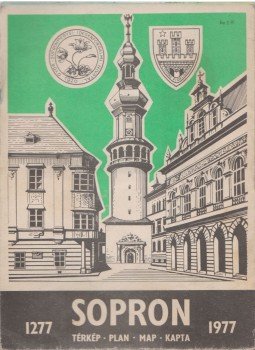 -- - Sopron (térkép) -- - Sopron (térkép), Budapest 1977 antikvár könyv