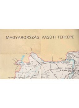 - Magyarország vasúti térképe - Magyarország vasúti térképe, Budapest 1975 antikvár könyv