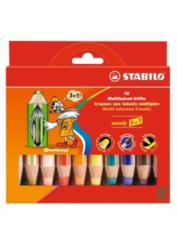 880, 10 - STABILO WOODY 3 IN 1 JUMBO 10 DB-OS SZÍNESCERUZA, null 2015 antikvár könyv