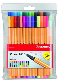 8830 - STABILO POINT 88 TŰFILC KÉSZLET 30 DB (25+5 NEON), null 2016 antikvár könyv