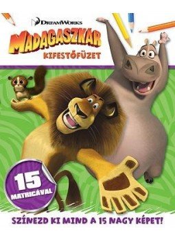 - Madagaszkár - kifestőfüzet matricákkal - Madagaszkár - kifestőfüzet matricákkal, null 2016 antikvár könyv