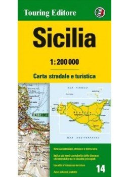 Touring Club Italy - Szicília régiótérkép 1:200e TCI (2015), null 2015 antikvár könyv