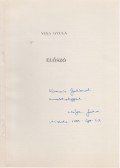 Viga Gyula - Előszó (különnyomat) (dedikált)