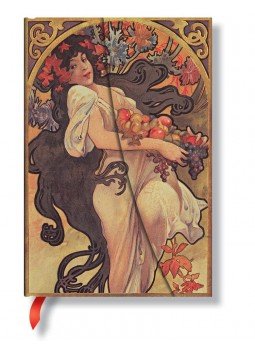  - Paperblanks Butikkönyv Mucha"Autumn Maiden MINI vonalas PB2179-7, null 2016 antikvár könyv