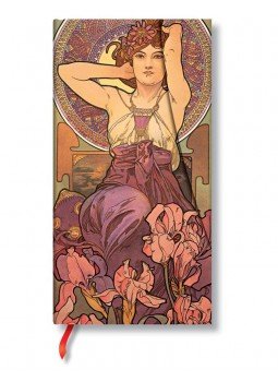  - Paperblanks Butikkönyv Mucha"Amethyst"SLIM vonalas PB1937-4, null 2016 antikvár könyv