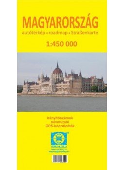  - Magyarország térkép 1:450.000, null 2014 antikvár könyv