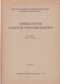 Simon Györgyi (szerk.) - Szemelvények a magyar nyelvemlékekből