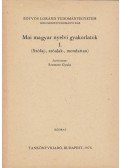 Szemere Gyula (szerk.) - Mai magyar nyelvi gyakorlatok I.