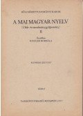 Keszler Borbála - A mai magyar nyelv II.