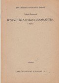 Telegdi Zsigmond - Bevezetés a nyelvtudományba I.
