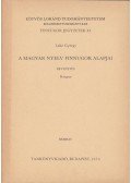 Lakó György - A magyar nyelv finnugor alapjai