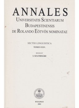 Szathmári I. (szerk.) - Annales Universitatis Scientiarum Budapestinensis de Rolando Eötvös nominatae, Budapest 2002 antikvár könyv