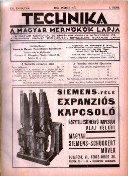 Pattantyús Á. Géza - Technika XVI. évf. (teljes) Pattantyús Á. Géza - Technika XVI. évf. (teljes), 1935 antikvár könyv